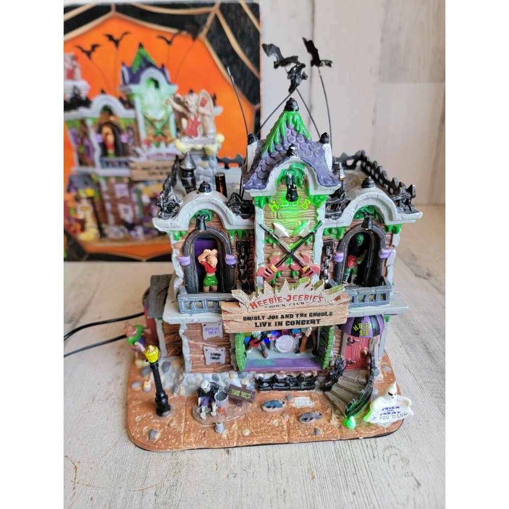 Lemax AS IS Heebie Jeebies rock club Halloween village accessory